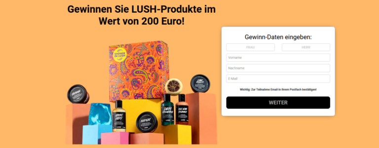 Gewinnen Sie LUSH-Produkte im Wert von 200 Euro!